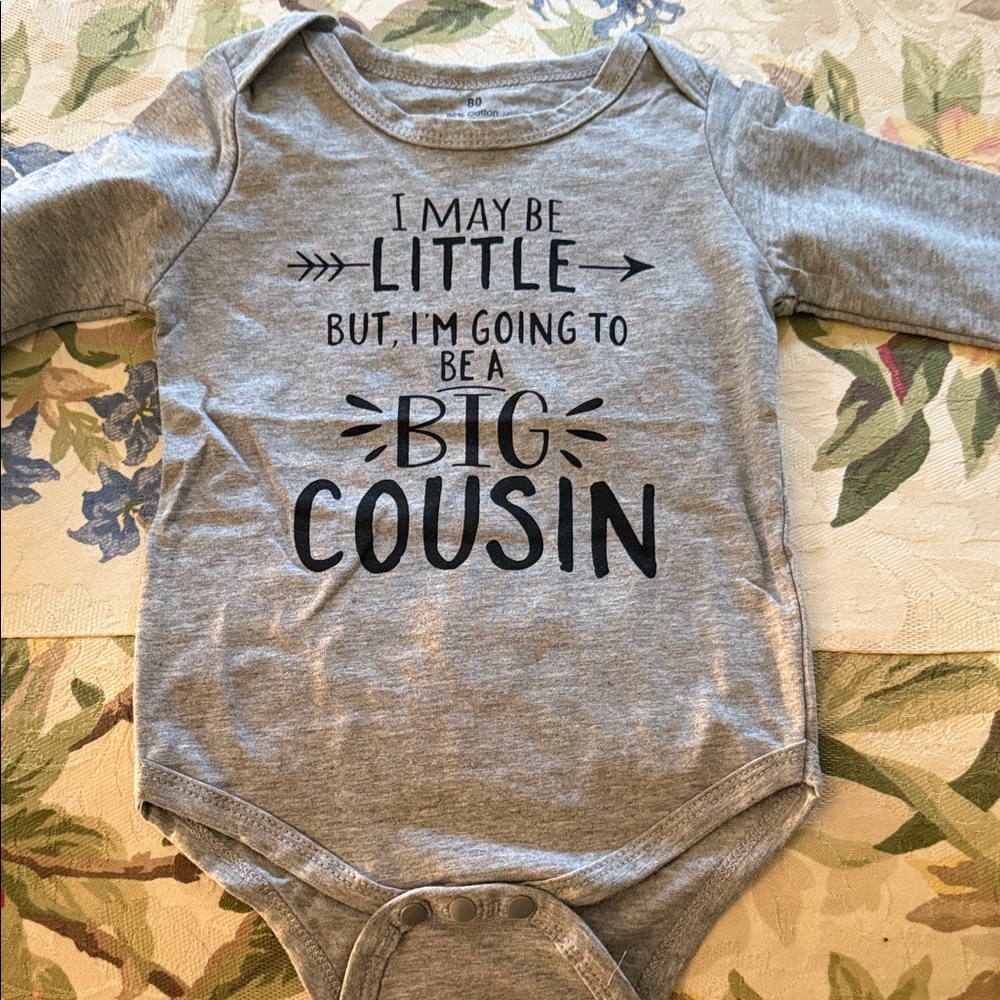 Gray Long Sleeve Onesie